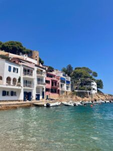 Colorful fisher town in Begur Spain.